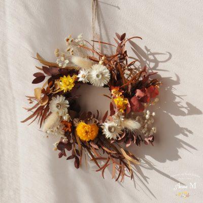 Couronne de fleurs séchées Marcela