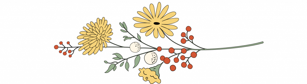 couronnes de fleurs séchées
