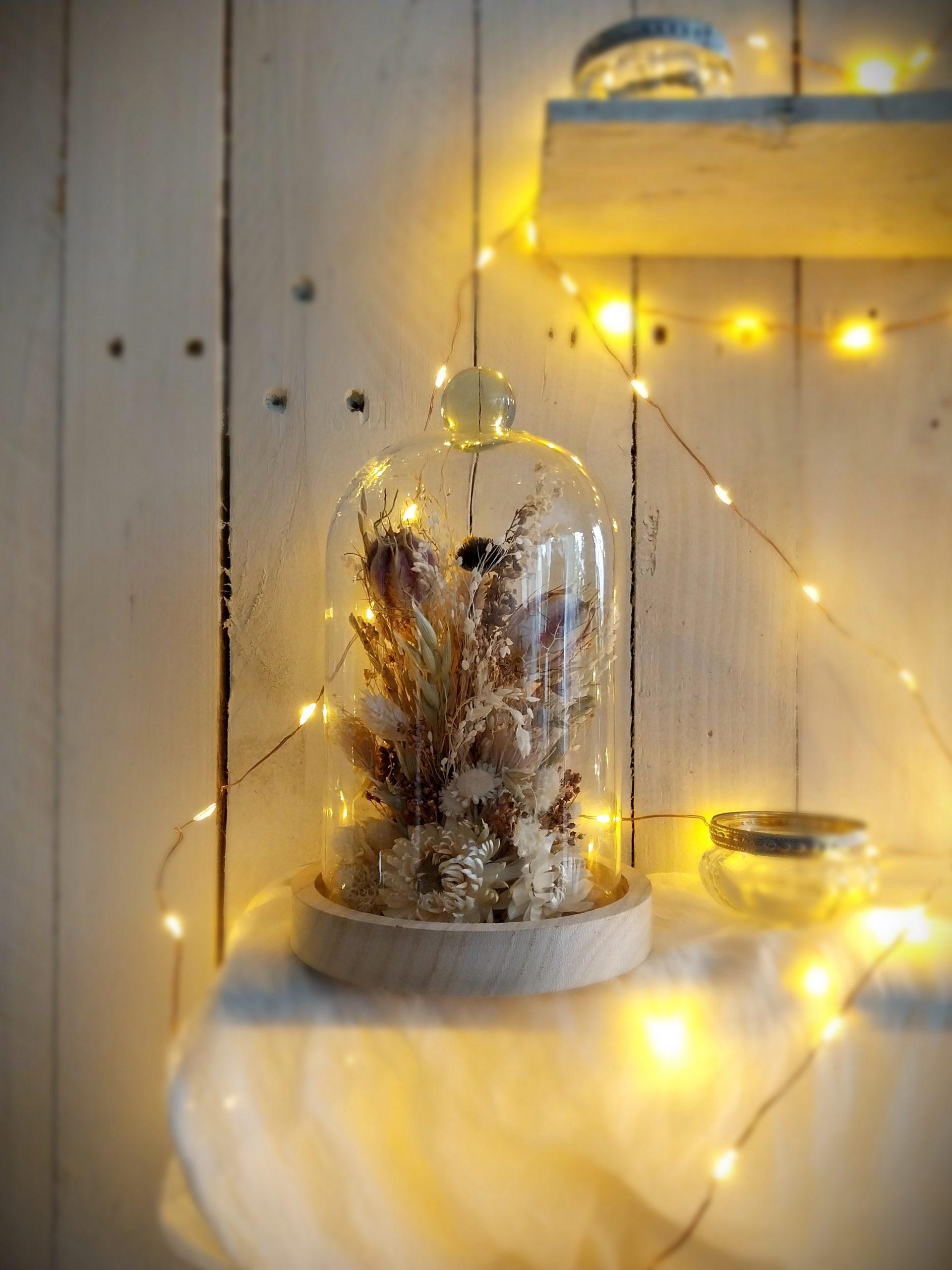 La décoration en fleurs séchées