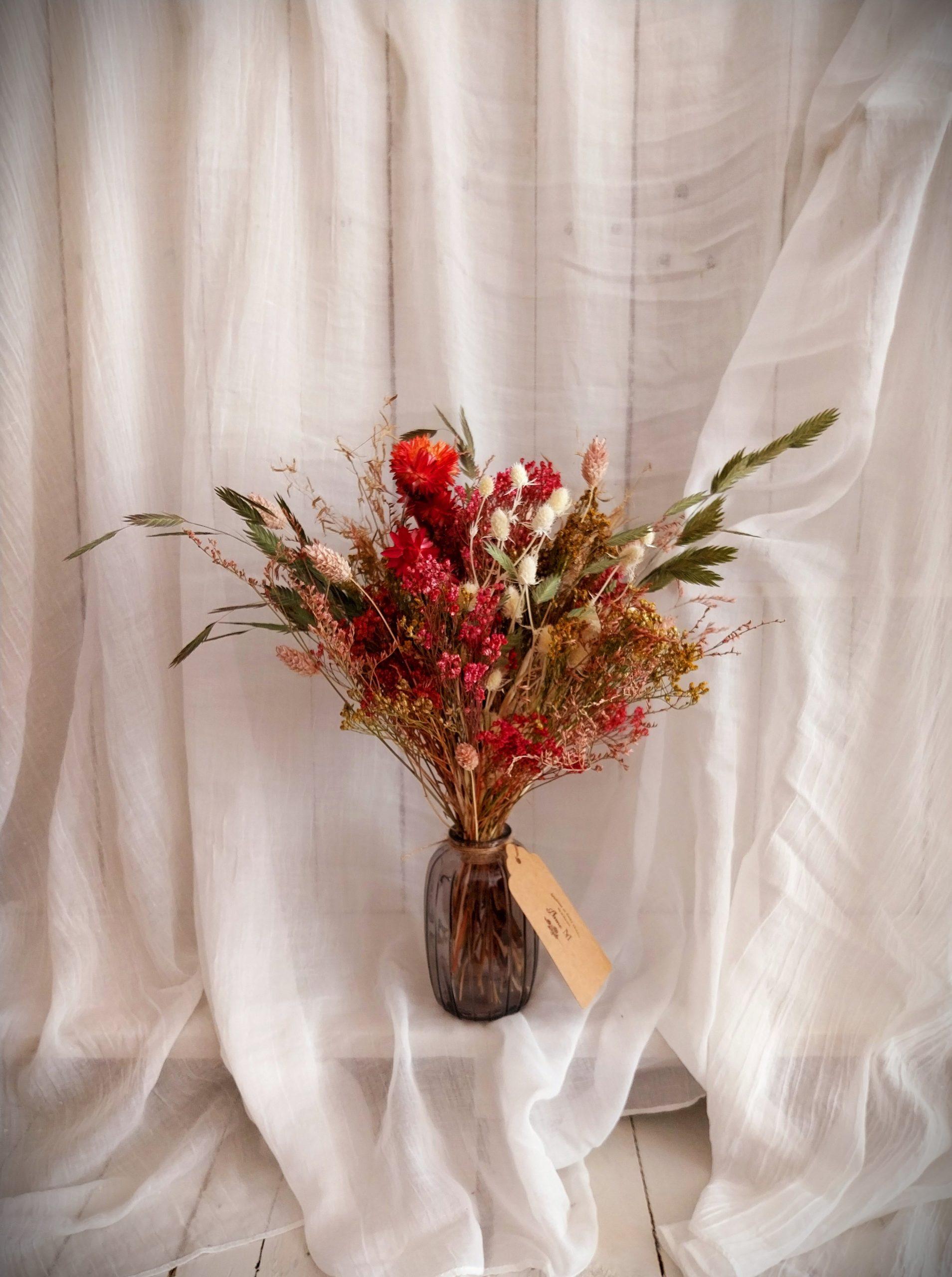 Bouquet de fleurs séchées Munni décoration champêtre
