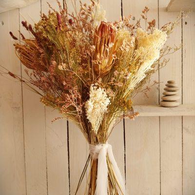 Bouquet de fleurs séchées Protea
